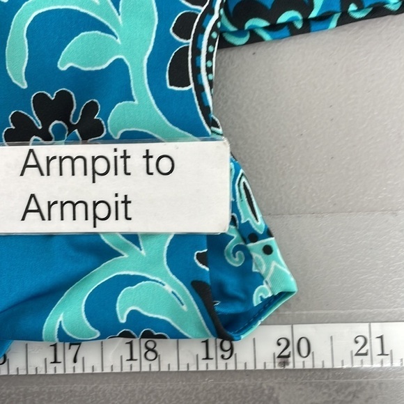 INC International Concepts Dress Womens X Large XL Blue Paisley V-Neck Midi - Picture 13 of 16